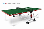 Теннисный стол Compact Expert Indoor green - компактная модель теннисного стола для помещений.  Уникальный механизм трансформации.